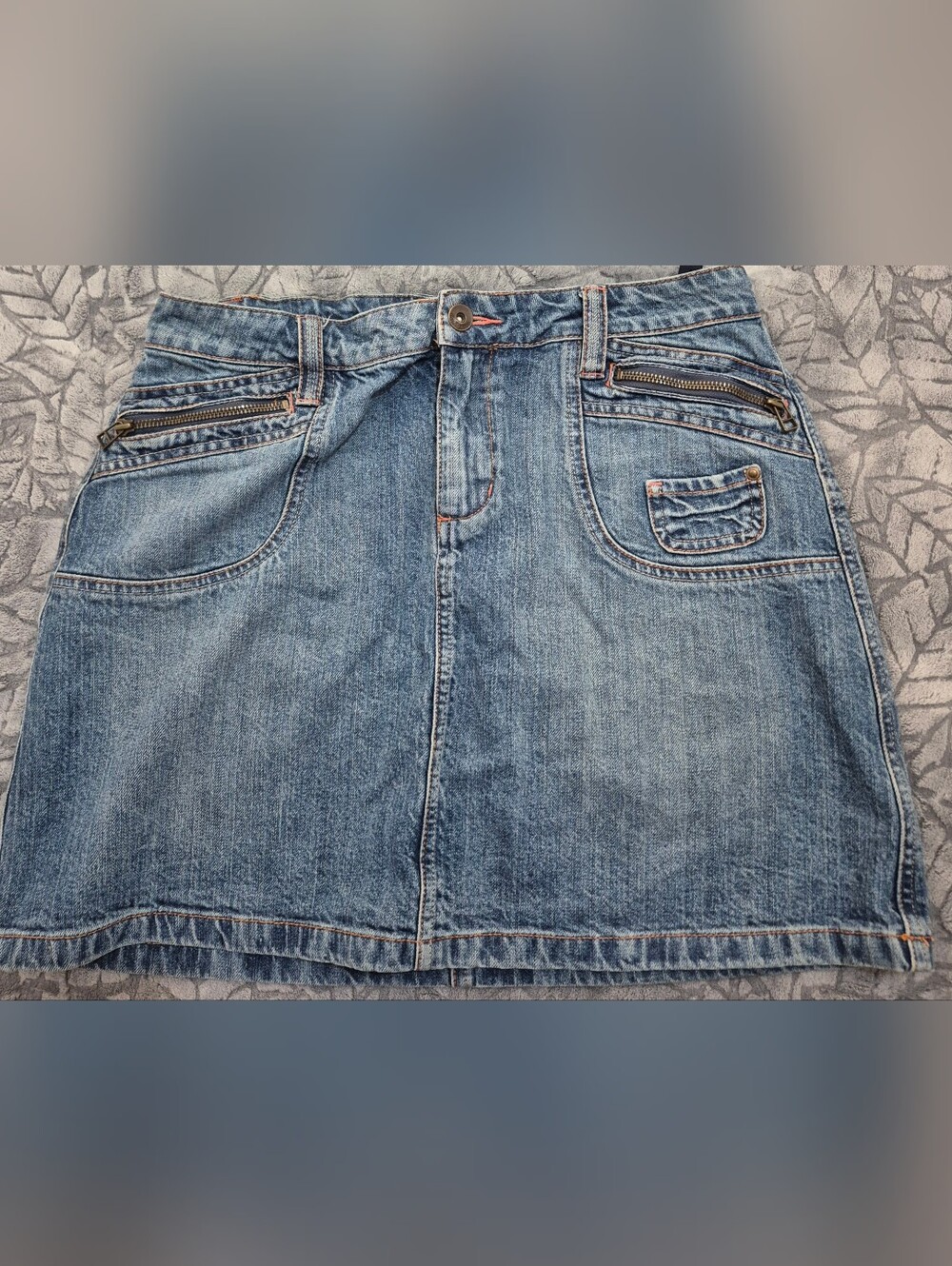 L.A. Blues Light Blue Jean Skirt